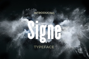 Signe Condensed Typeface Font Download