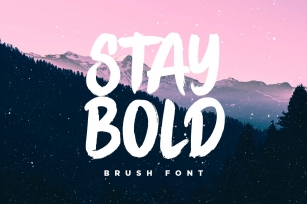 STAY BOLD Brush Font Download