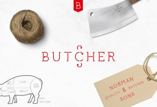 Butcher Typeface Font Download