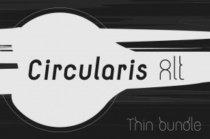 Circularis Alt Thin /+free italic/ Font Download
