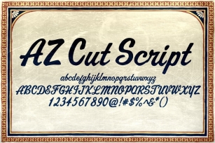 AZ Cut Script Font Download
