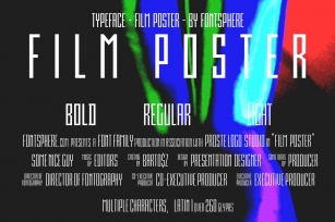 Film Poster Typeface Font Download