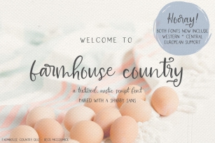 Farmhouse Country Rustic Duo Font Download
