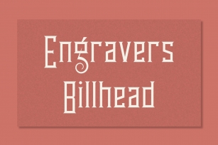Engravers Billhead Font Download