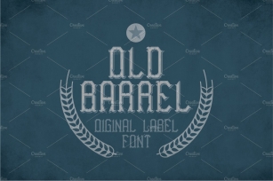 Old Barrel Vintage Label Typeface Font Download