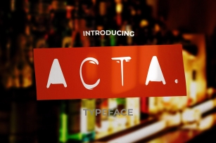 Acta Label Typeface Font Download