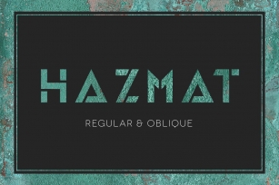HAZMAT Stencil Typeface Font Download