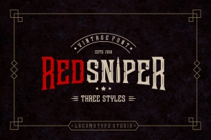 Redsniper Vintage Font Download