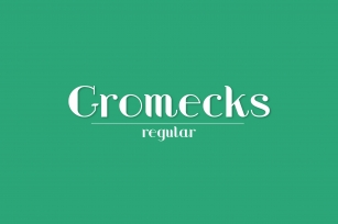 Gromecks Regular Minimalist Font Download