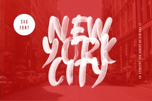 New York City SVG FONT Font Download