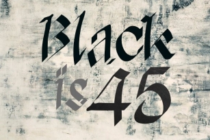Black is 45 Font Download