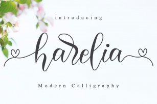Harelia // Lovely Script Font Download