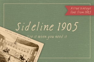 Sideline 1905 Authentic Vintage Font Download