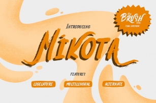 Mikota Brush Font Download