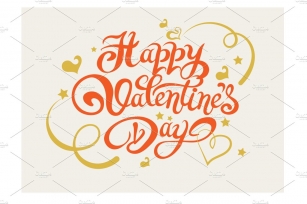 Valentines Day. Lettering Design Font Download