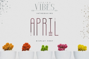 [Spring Vibes] April Display Font Download