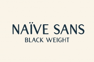 Naive Sans (Black weight) Font Download