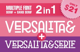 2in1 Versalita + VersalitaSerif Font Download