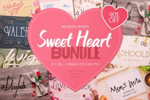 Sweet Heart Bundle Font Download