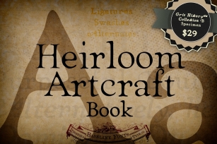 Book Heirloom Artcraft Font Download