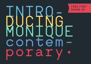 Monique Contemporary Monotype Font Download