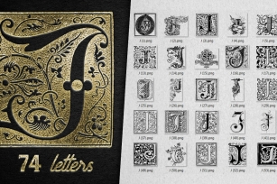 Vintage Letter J Vector And PNG Font Download