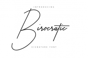 Birocratic Signature Font Download