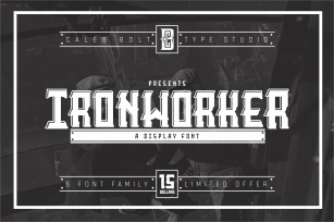 Ironworker Display font Font Download