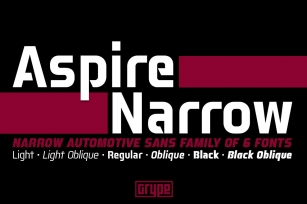 Aspire Narrow Family Font Download