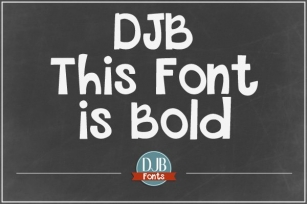 DJB This is Bold Font Download