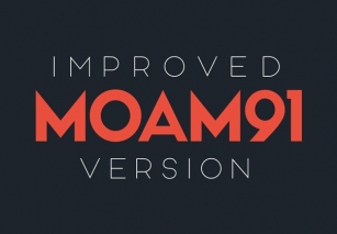 MOAM91 Typeface Font Download