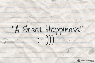 A Great Happiness Font Download