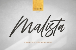 Malista // Signature Script Font Download