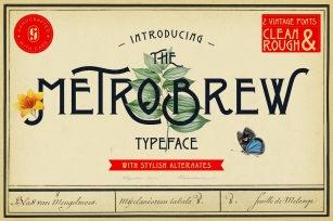 Metrobrew Vintage Typeface Font Download