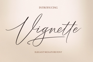 Vignette Signature Font Download