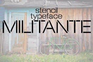 Militante Stencil Font Download