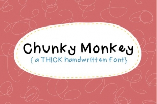 Chunky Monkey Hand Drawn Font Download