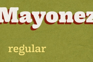 Mayonez regular Font Download