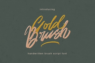 Gold Brush Font Download