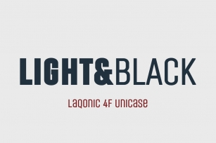 Laqonic 4F Unicase LightBlack Font Download