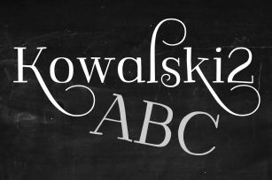 Kowalski2 ABC set Font Download