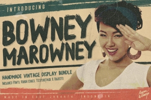 Bowney Marowney (Plus Rebel Edges) Font Download