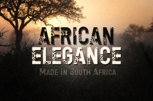 African Elegance Ethnic Lettering Font Download