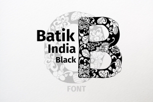 Batik India Black Font Download