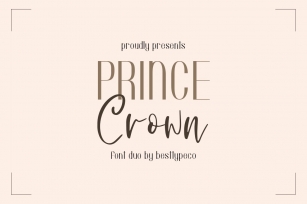 Prince Crown FONT DUO Font Download