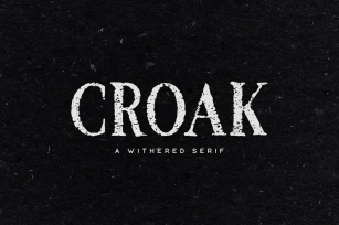 Croak Typeface Font Download