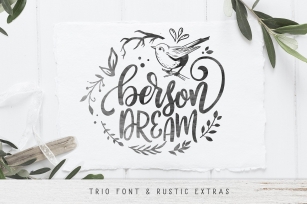Berson Dream TRIO and extras Font Download