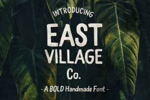 East Village Bold Handwritten Font Download