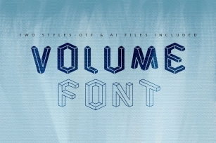 Volume and Vector Two Styles Font Download