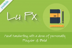 Lu Px natural handwriting font Font Download